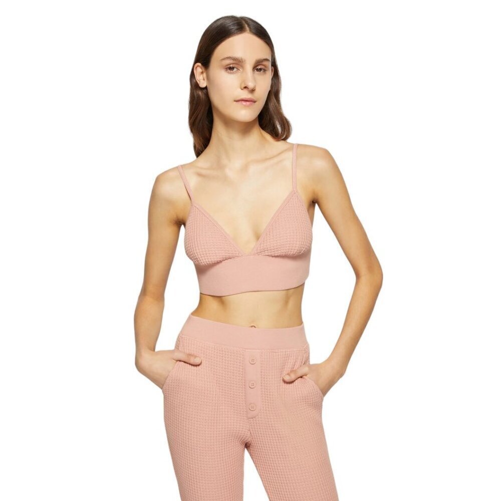 Jonathan Simkhai Juliette Waffle Bralette Bra Top Chai